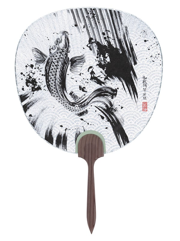 呪みちる 直筆絵　所沢梅子　2020年購入品 墨絵 都うちわ｜オリジナルうちわ オリジナル扇子 カレンダーの